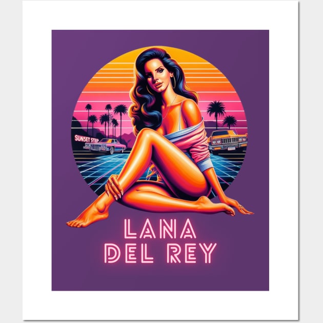 Lana Del Rey - Sunset Strip Wall Art by Tiger Mountain Design Co.